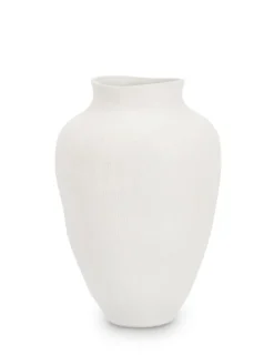 Clearance Bizzotto VASO PAPYRUS BIANCO H29,8