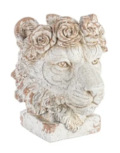 Outlet Bizzotto VASO TESTA LEONE MAGNESIA H44