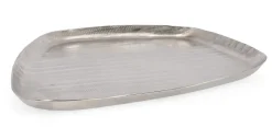 Hot Bizzotto VASSOIO DECORATIVO CHISEL ARGENTO 38X34