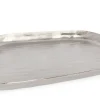 Discount Bizzotto VASSOIO DECORATIVO CHISEL ARGENTO 30X28