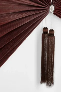 Outlet Bizzotto VENTAGLIO DECORATIVO NANKA ROSSO 39X81