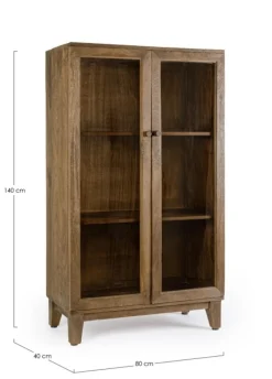 Discount Bizzotto VETRINA IN LEGNO H140 - REMINGTON